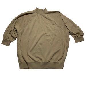 Essentials Fear of God Mock Neck Crew Sweater Half Sleeve Tan Mens M